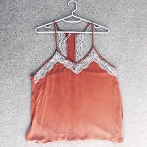 Pink Camisole with Lace